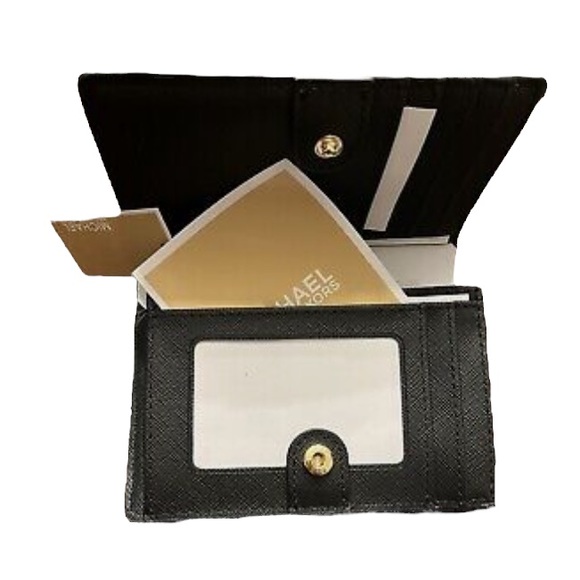 Michael Kors Leather Slim Flap ID Card Case - Picture 4 of 6